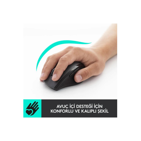 logitech M705 Mouse Marathon Kablosuz 1000 DPI Siyah