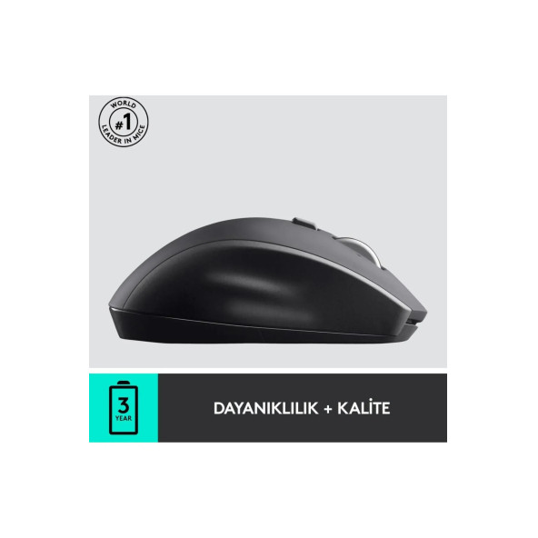 logitech M705 Mouse Marathon Kablosuz 1000 DPI Siyah - 2