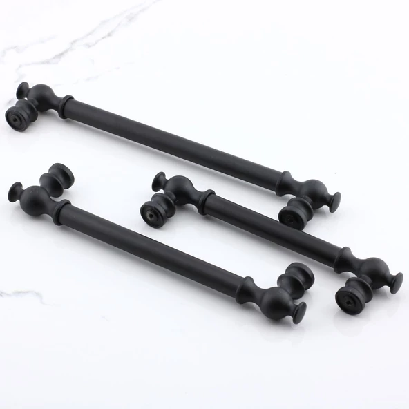 Arya 256 mm Siyah Kulp Mobilya Metal Mutfak Dolabı Çekmece Dolap Kapak Kulpları Kulbu Kulpu 256 mm - 7