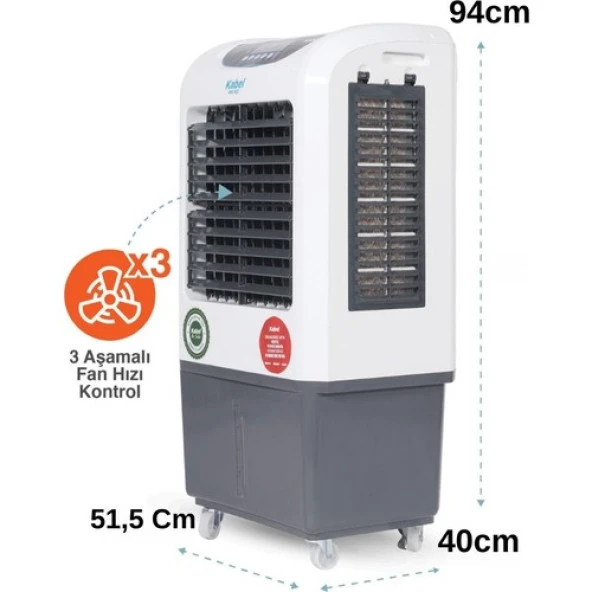 Kabel KBL-MN2500 Mini Rest Evaportatif Taşınabilir Hava Soğutucu - 2