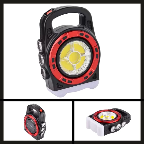 Uyguna-Yakala PT-6678 Solar USB Şarjlı El Feneri-PT-6678