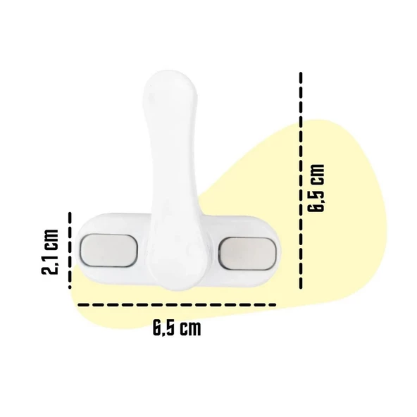 5 Adet METAL Beyaz Pencere Emniyet Kilidi Çocuk Hırsız Kilidi Çekmeli Pvc Kilit - 2