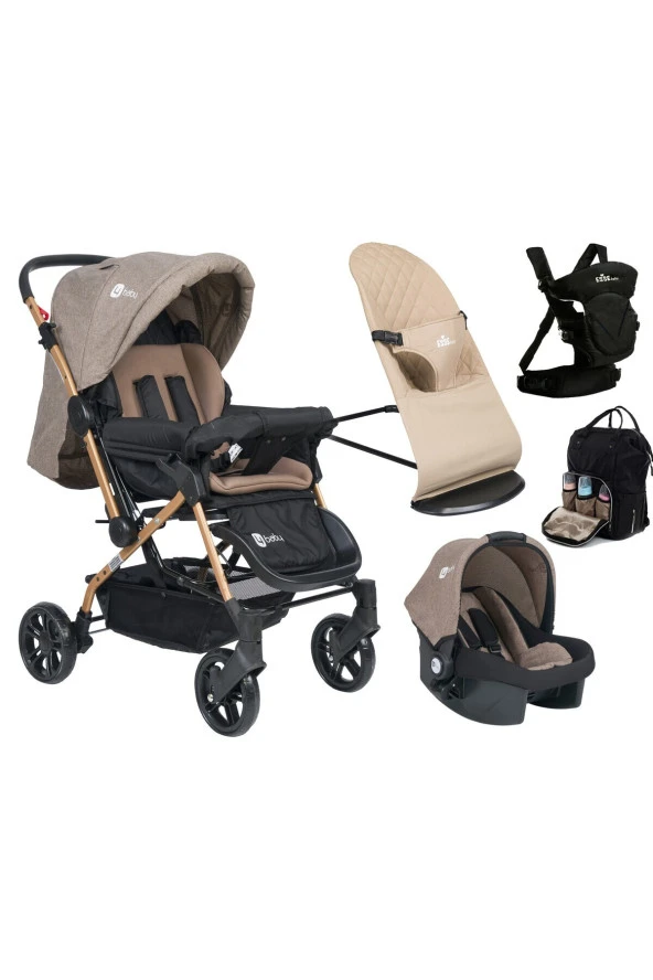 4 Baby Olympus çift yönlü bebek arabası puset Ana Kucağı çanta Kanguru fırsat seti