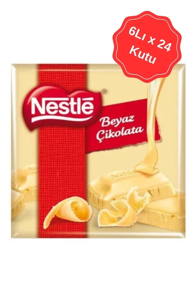 Nestle Classic Beyaz Çikolata Kare 60G (6lı x 24 Kutu)