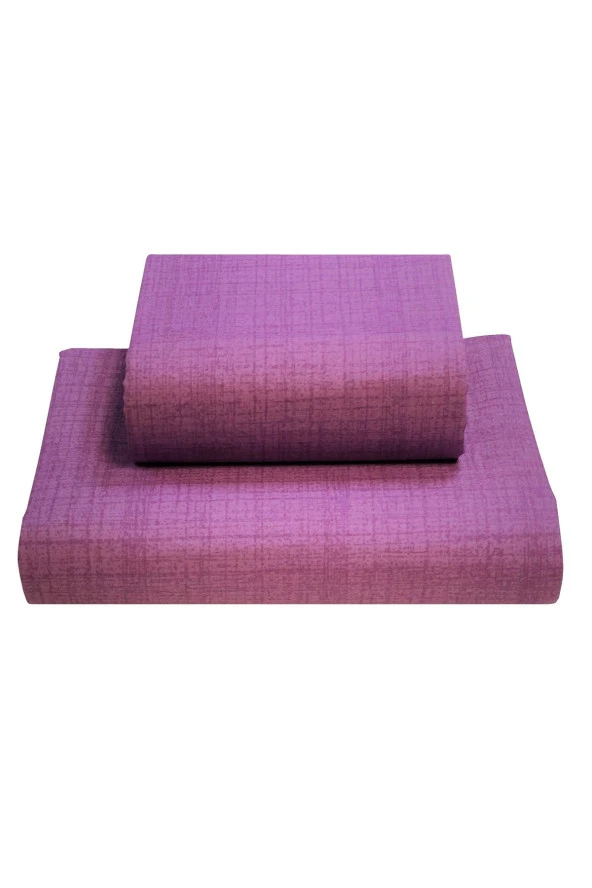 Alla Turca Ranforce Çift Kişilik Çarşaf Seti Mor-240 x 260 ürün görseli