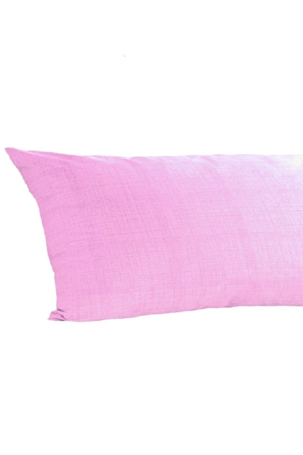 Alla Turca Ranforce Yan Yatış Yastık Kılıfı Toz Pembe-40 x 120