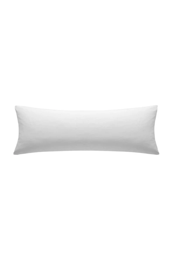 Alla Turca Ranforce Yan Yatış Yastık Kılıfı Beyaz-40 x 120