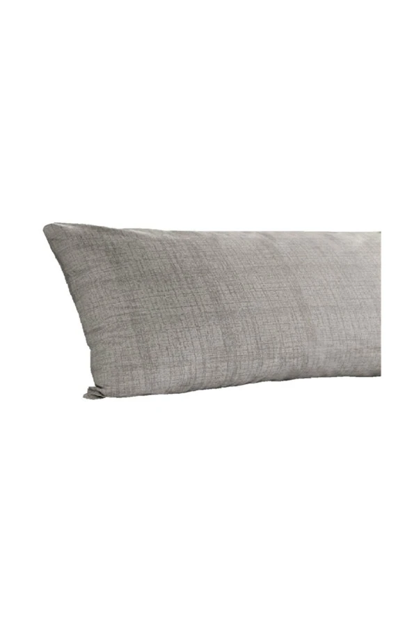 Alla Turca Ranforce Yan Yatış Yastık Kılıfı Gri-40 x 120