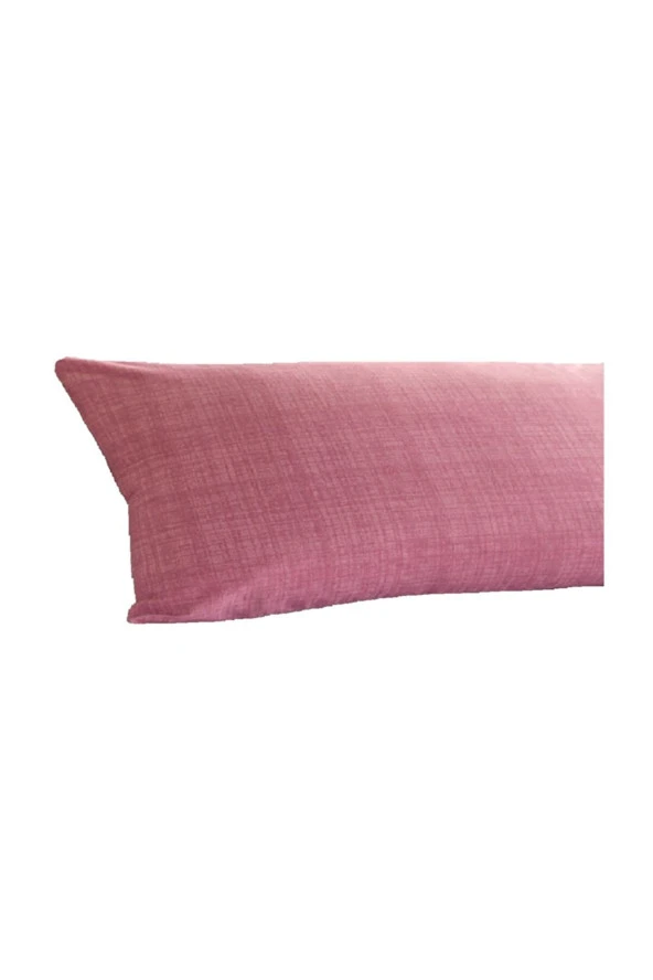 Alla Turca Ranforce Yan Yatış Yastık Kılıfı Pembe-40 x 120