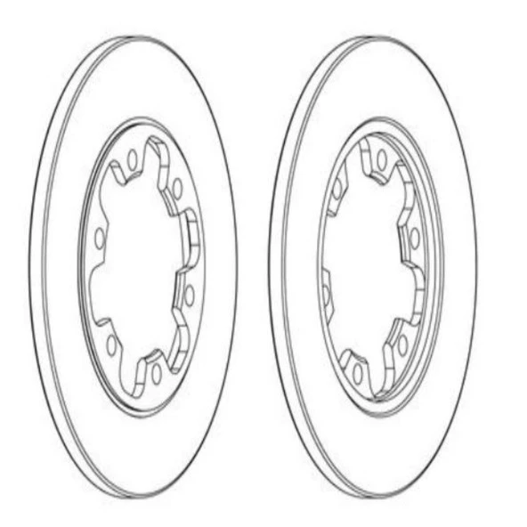 FREN DISK ARKA DUZ 308-6 ( FORD:  TRANSIT  V363 14 -  )CIFT TEKER