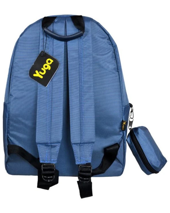 Yuga Kanvas Sırt Çantası Lacivert Çizgili - 3