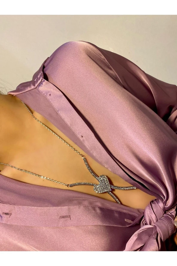 Kalp Vücut Kolyesi - Göğüs - Sütyen Zincir Braketi - Resim 2