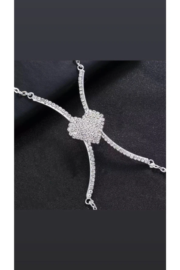 Kalp Vücut Kolyesi - Göğüs - Sütyen Zincir Braketi - Resim 3