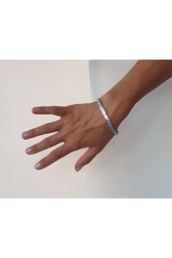 Hasır Kesme Silver Renkli Bileklik - 2