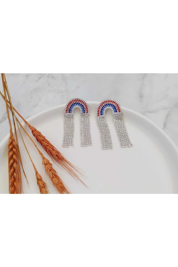 Gökkuşağı Sallantılı Küpe ürün görseli