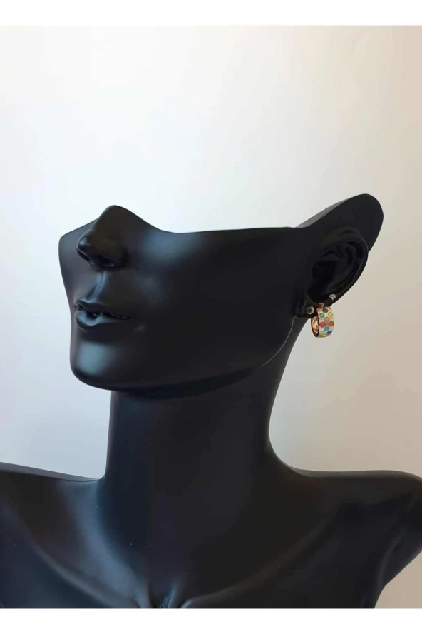 Xuping Jewelry Renkli Vintage Halka Küpe