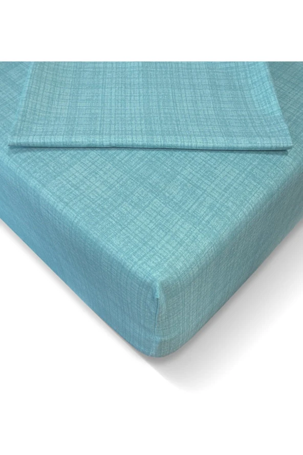 Alla Turca Ranforce 160*200 cm Lastikli Çarşaf Seti Petrol-160x200 ürün görseli