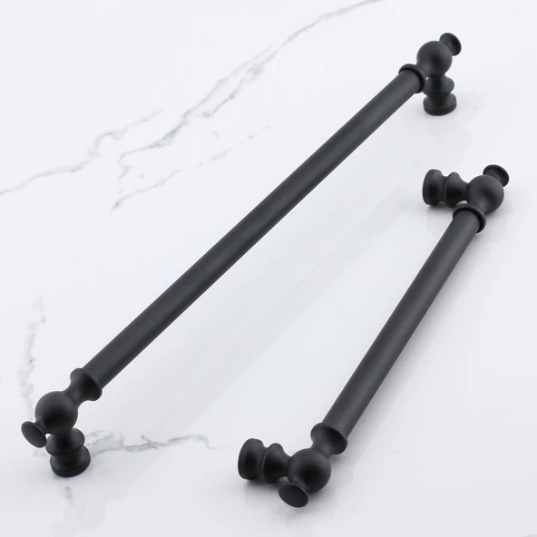Arya 320 mm Siyah Kulp Mobilya Mutfak Metal Dolabı Çekmece Dolap Kapak Kulpları Kulbu Kulpu 320 mm - 5