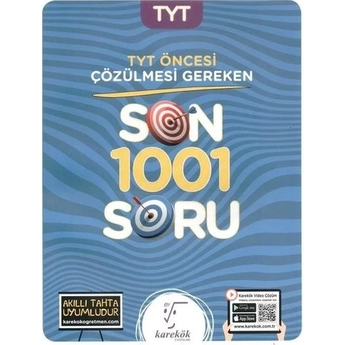 KAREKÖK TYT ÖNCESİ ÇÖZÜLMESİ GEREKEN 1001 SORU