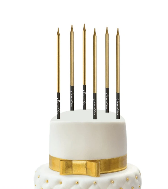 Kalem Model Gold Mum 15 cm 6 lı