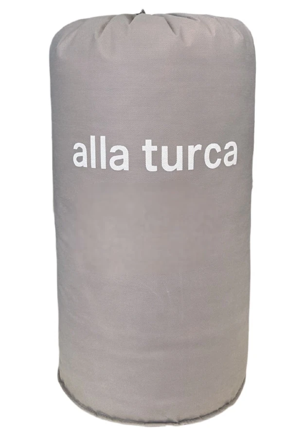Alla Turca Çift Taraflı Lux Uyku Seti - Tek Kişilik Özel Çantalı SARI-GRİ - 4