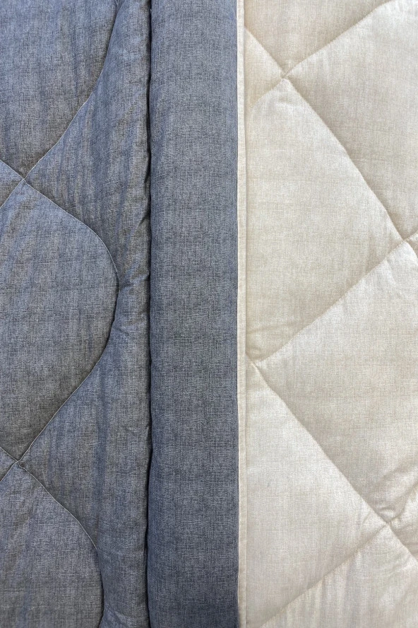 Alla Turca Lux Uyku Seti-Çift Kişilik-Lastikli Çarşaflı 4 Yastık Kılıflı-Özel Çantada Antrasit/krem - 5