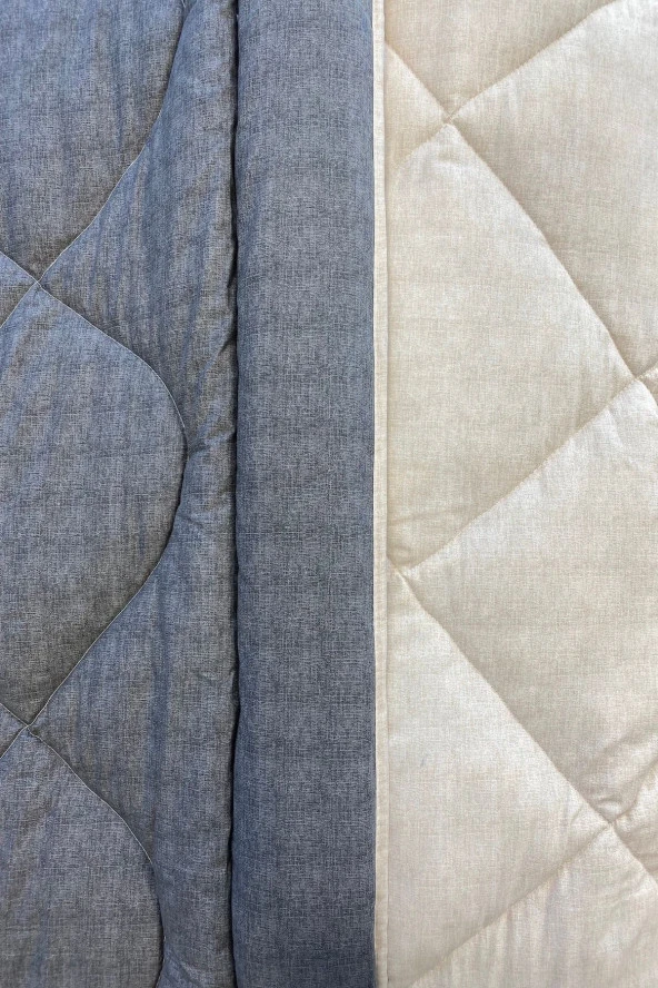 Alla Turca Lux Uyku Seti-Çift Kişilik-Lastikli Çarşaflı 4 Yastık Kılıflı-Özel Çantada Antrasit/krem - 12