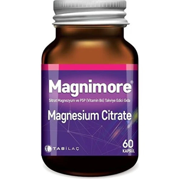Magnimore B6 Magnimore Magnesium Citrate 60 Kapsül