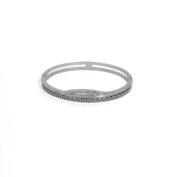 316l Çelik Zirkon Taşlı Şık Spor Kelepçe