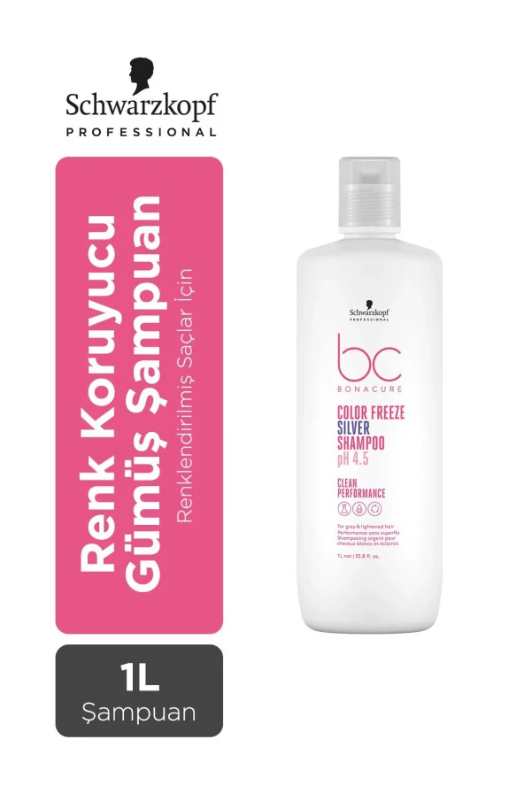 Bonacure Bc Clean Renk Koruyucu Gümüş Şampuan 1000ml