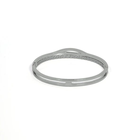 316l Çelik Zirkon Taşlı Şık Spor Kelepçe - 3