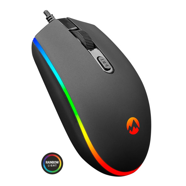 Everest SM-GX66 Usb Siyah Rainbow Aydınlatmalı Gaming Oyuncu Mouse