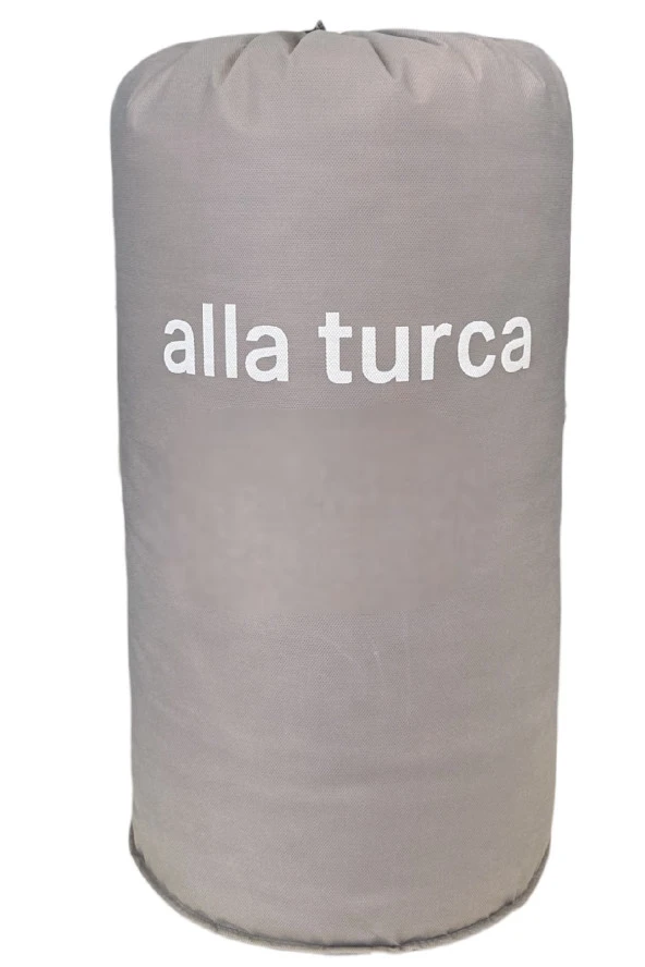 Alla Turca Çift Kişilik Saten Çizgili Uyku Seti - Özel Çantalı - Mint Yeşili - 3