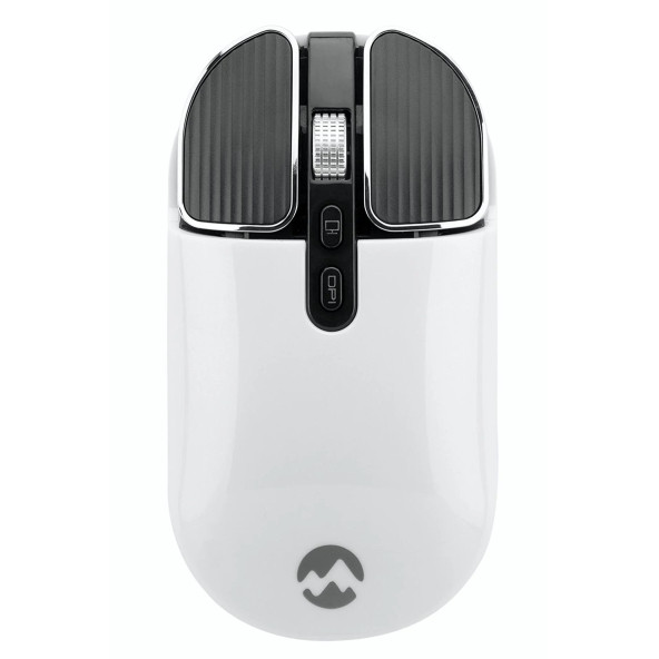 Everest Sm-619 Metalik Beyaz 1600 Dpı 2.4 Ghz Süper Sessiz Şarj Edilebilir Premium Kablosuz Mouse - 2