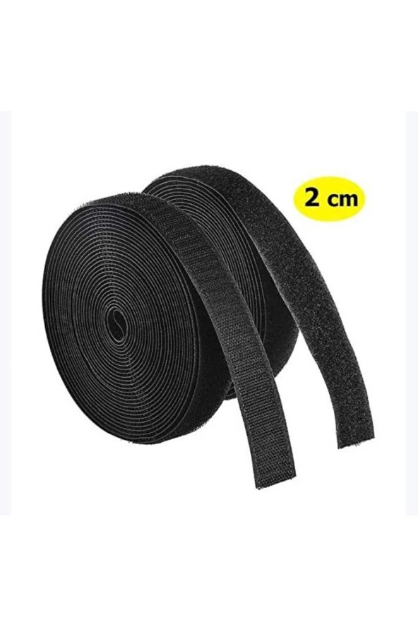 Siyah Cırt Bant En 2 Cm Uzunluk 1 Metre