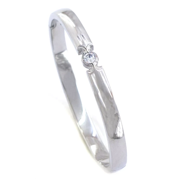 Çelik Kelepçe Bileklik Tektaş Model BLZ-460 - Resim 2