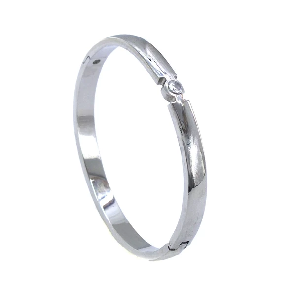 Çelik Kelepçe Bileklik Tektaş Model BLZ-459 - Resim 2