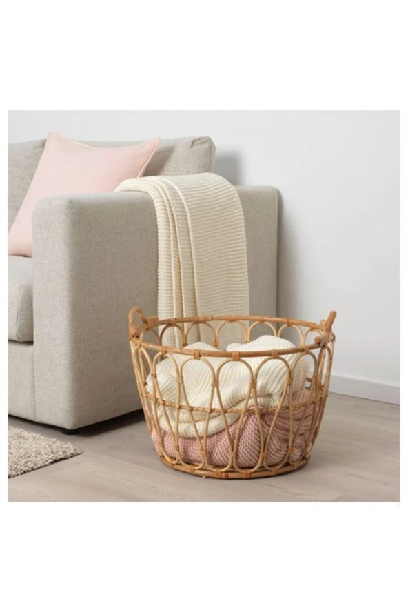 Snıdad, Sepet 54x39 Cm, Rattan MeridyenDukkan Ev Dekorasyonu - 4