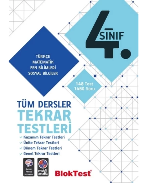 4. Sınıf Tüm Dersler Tekrar Testleri
