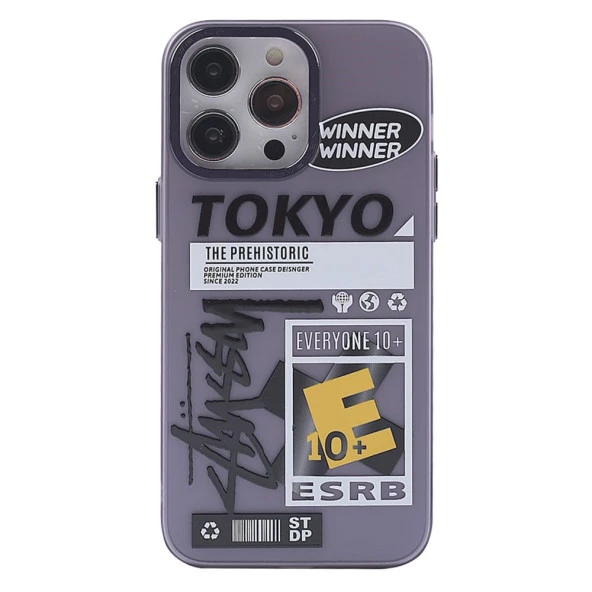 Newface iPhone 14 Pro Uyumlu Prada Desenli Kılıf - 7