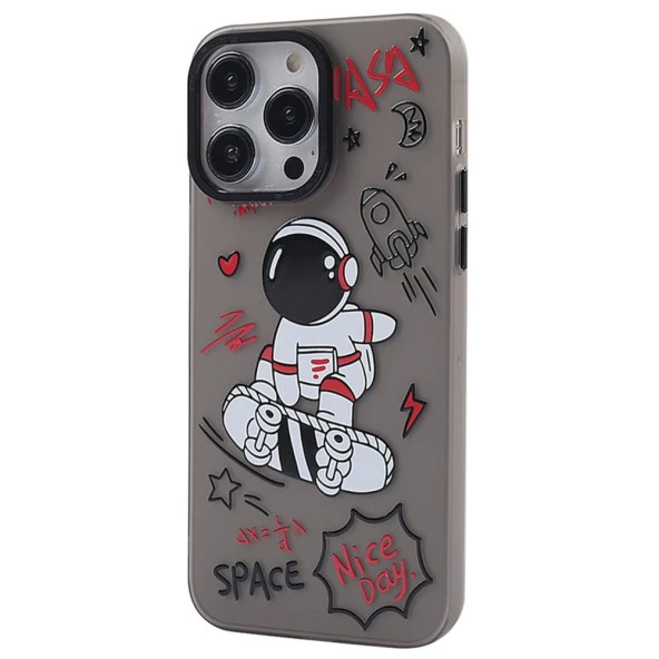 Newface iPhone 14 Pro Max Uyumlu Prada Desenli Kılıf - Resim 8