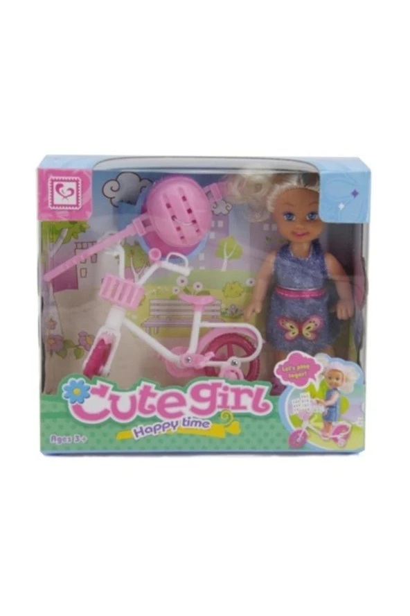 Bisikletli Mini Manken Bebek