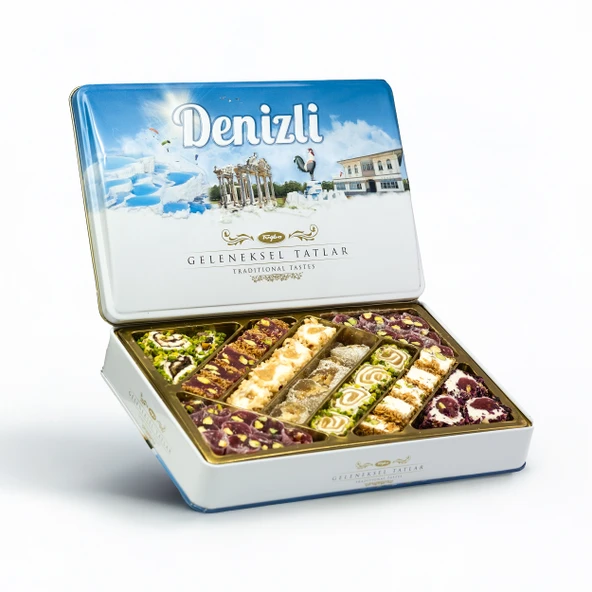 Tuğba Kuruyemiş Geleneksel Tatlar Metal Kutu 540 Gr (Denizli)