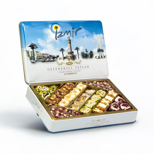 Tuğba Kuruyemiş Geleneksel Tatlar Metal Kutu 540 Gr (İzmir)