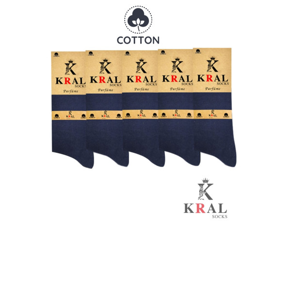 5 Adet Yazlık Penye Erkek Orta Uzun Çorap Parfümlü - 2