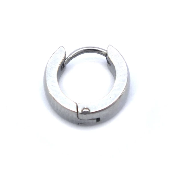 Çelik Halka Küpe Klasik Halka Model UNK-696 - Resim 4