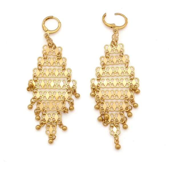 Altın Kaplama Küpe Sallantılı Hint Model UNK-503 ürün görseli