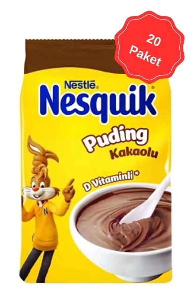 Nesquik Kakaolu Toz Puding 100 G x 20 Paket