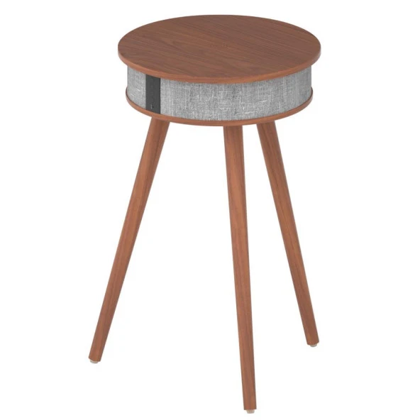 Doppler Barista Ayaklı Sehpa Bluetooth Hoparlör Koyu Kahve Ahşap Kablosuz Tel Şarj Özellikli Magsafe - 3