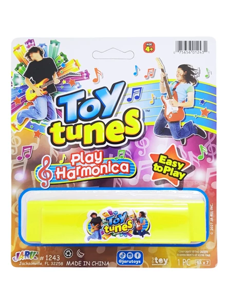 Mızıka Plastik Oyuncak Müzik Aleti Toy Tunes Play Harmonika Sarı